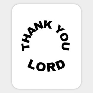 Thank You Lord - Thanksgiving Day Gift Sticker